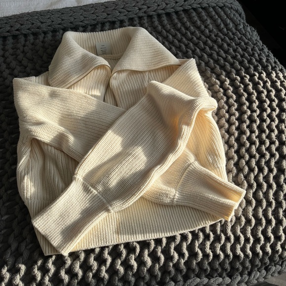 Revolve mentone half zip egret - Picture 4 of 5